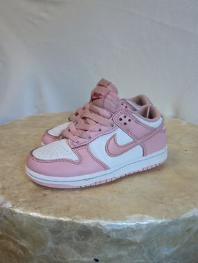 Nike Dunk Kids Pink & White Low-Top Sneakers